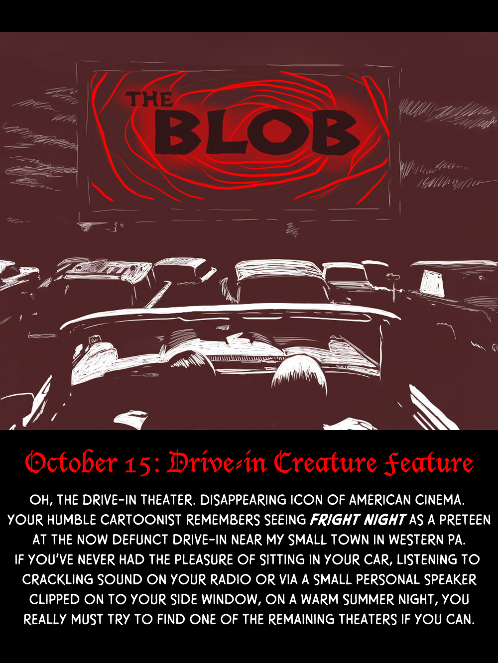 October 15: Drive-in Creature Feature