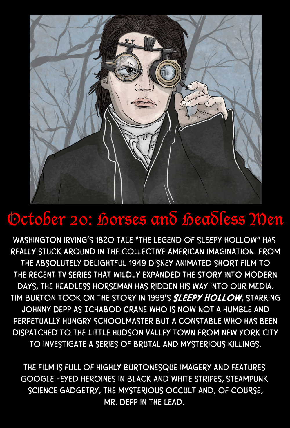 October 20: Horses and Headless Men